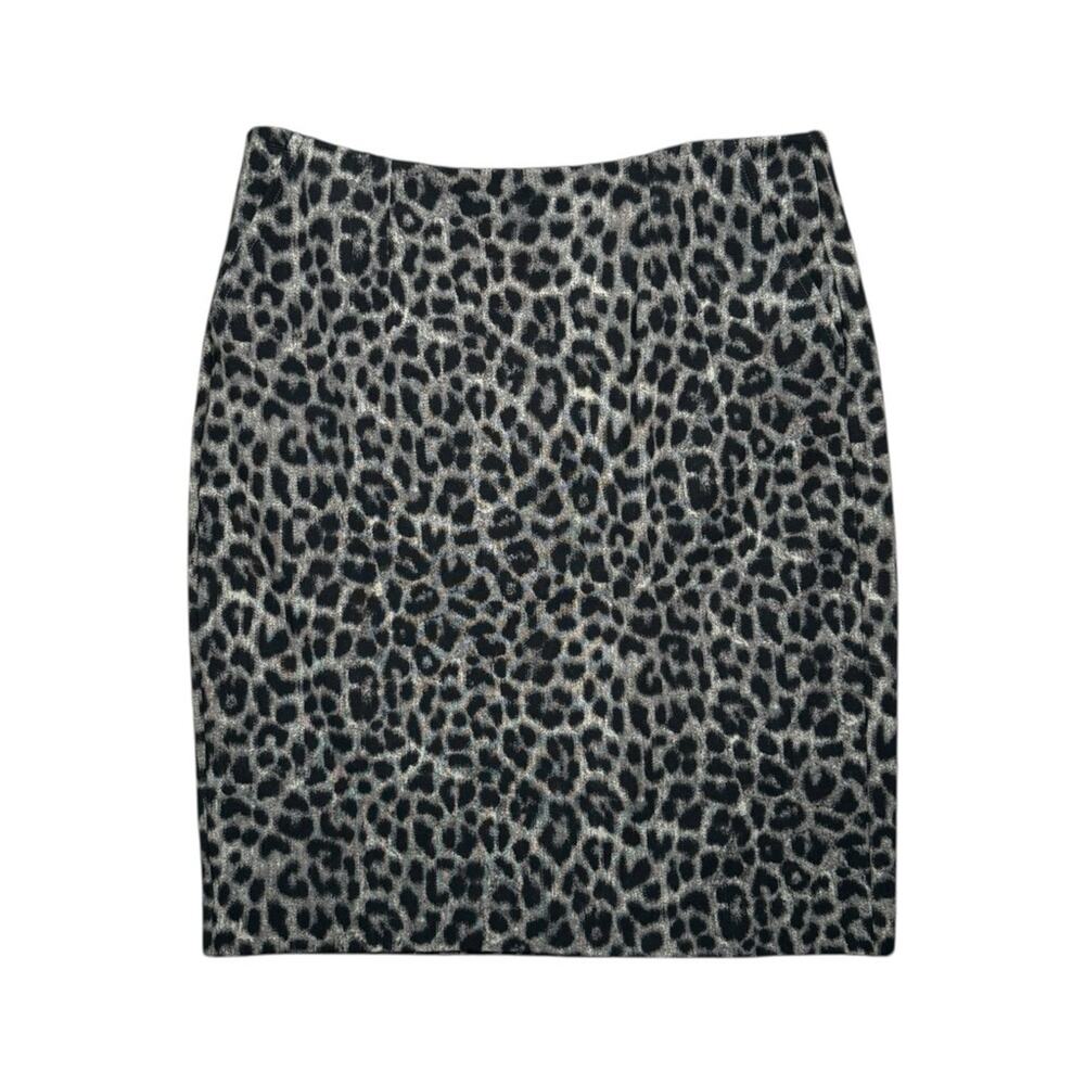 Cabi Jungle Skirt Leopard Print Pencil Skirt Size 4 - Picture 1 of 5